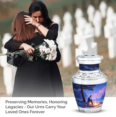 Image of Cowboys Urn Memorial Urn Human Ash 3 Inch 4 Qty | Small Urns for Human Ashes Cremation Urns for Men & Women