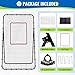 Oswerpon Volleyball Rebounder Net 7x4 FT, 5-Angle Adjustable Bounce Back Net, Steel Frame & PE Training Net for Volleying/Spiking, Rust-Resistant & Durable – w/Travel Bag for All Ages, Black, 2 NETS