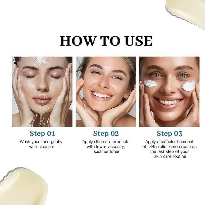 Image of Dr.Althea 345 Relief Cream Face Moisturizer Korean Intensive Repair and Soothing Acne, Oily, Sensitive Skin Cream with Niacinamide, Panthenol for All Skin Types, (50ml)