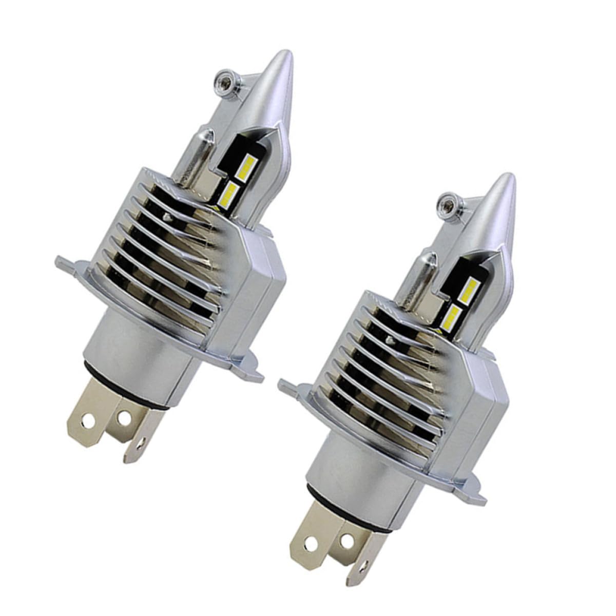 GARVALON Lampadine a Led Per Fari Auto H4 30w, Set 2 Pezzi, Alta Luminosità 360°, Resistenti e Per Fendinebbia e Sostituzione Fari Abbaglianti