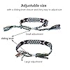 Tangser Nepal Woven Friendship Bracelets with a Sliding Knot Closure for Women, Kids, Girls, VSCO Girl and Men – Adjustable - Mix Color Random（Pack of 12）