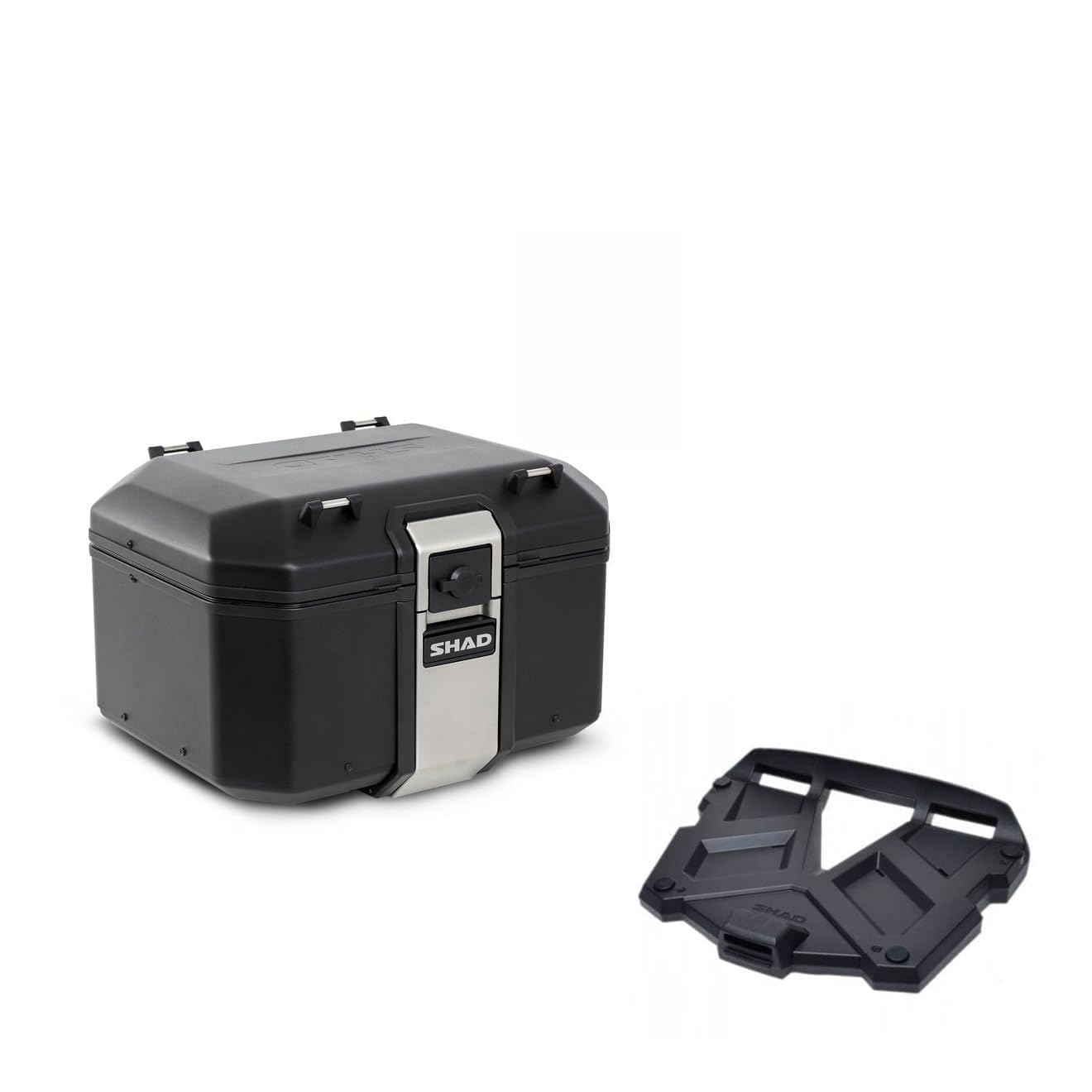 Baul Tr48 Black + Parrilla Terra Plástic KIT-565865