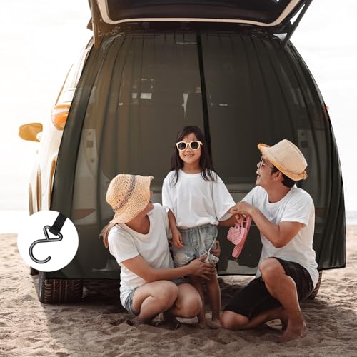 Yahenda RS-YAHENDA-3620 Car Camping Net Car Tailgate Mesh Bug Screen Breathable Mesh Car Tent thumb #6