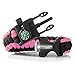 X-Plore Gear Emergency Paracord Bracelets | Set of 2| The Ultimate Tactical Survival Gear| Flint Fire Starter, Whistle, Compass & Scraper | Best Wilderness Survival-Kit - Black(M)/Pink(M)