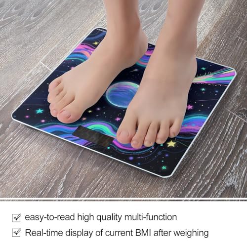 Báscula digital de baño Starry Cosmos LCD 400 lb miniatura 5