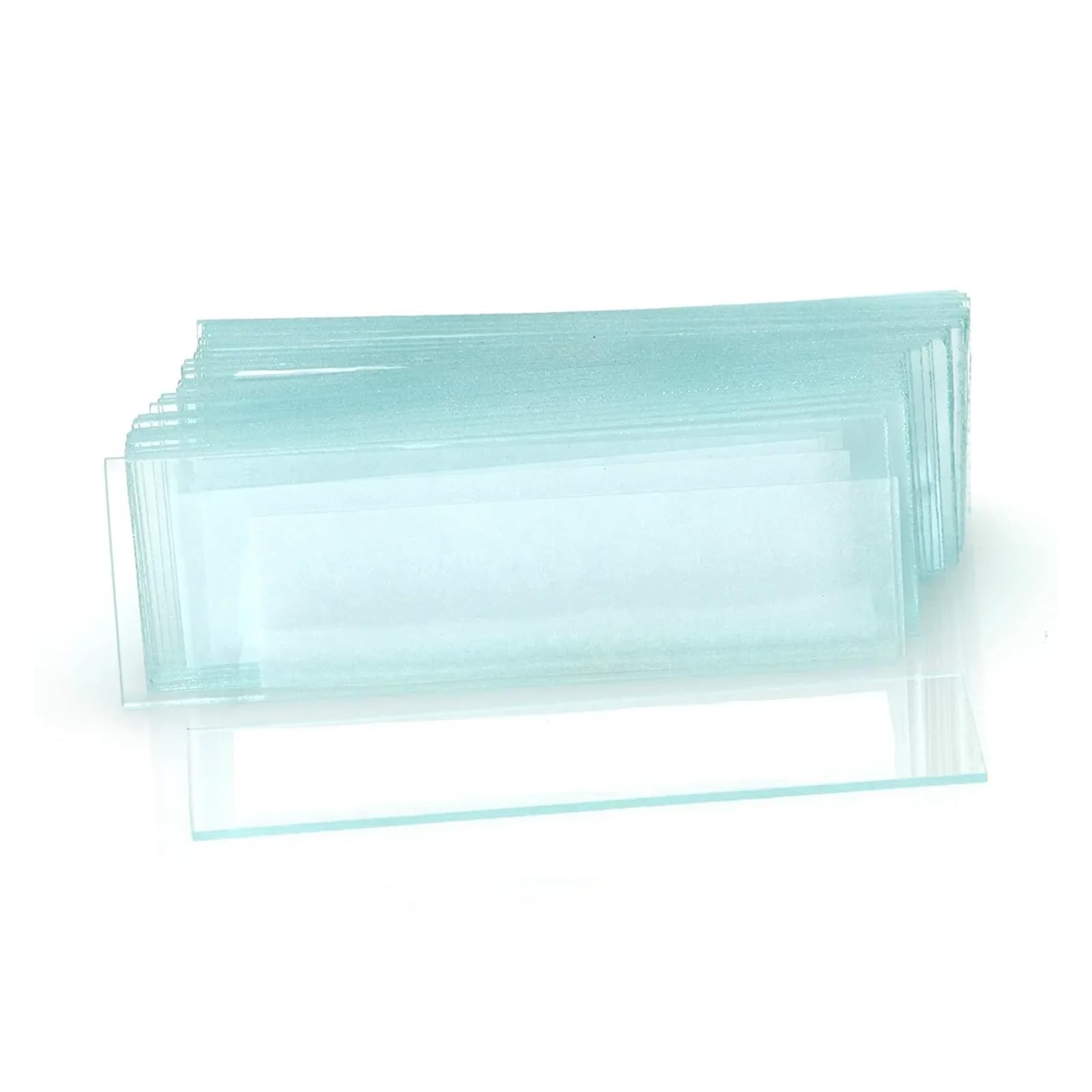 50 Stück/Box Labor-Objektträger, 1 mm–1,2 mm dicke Glasobjektträger for Mikroskope, klares Glas, geschliffene Kanten, 2,5 x 7,6 cm, Zubehör