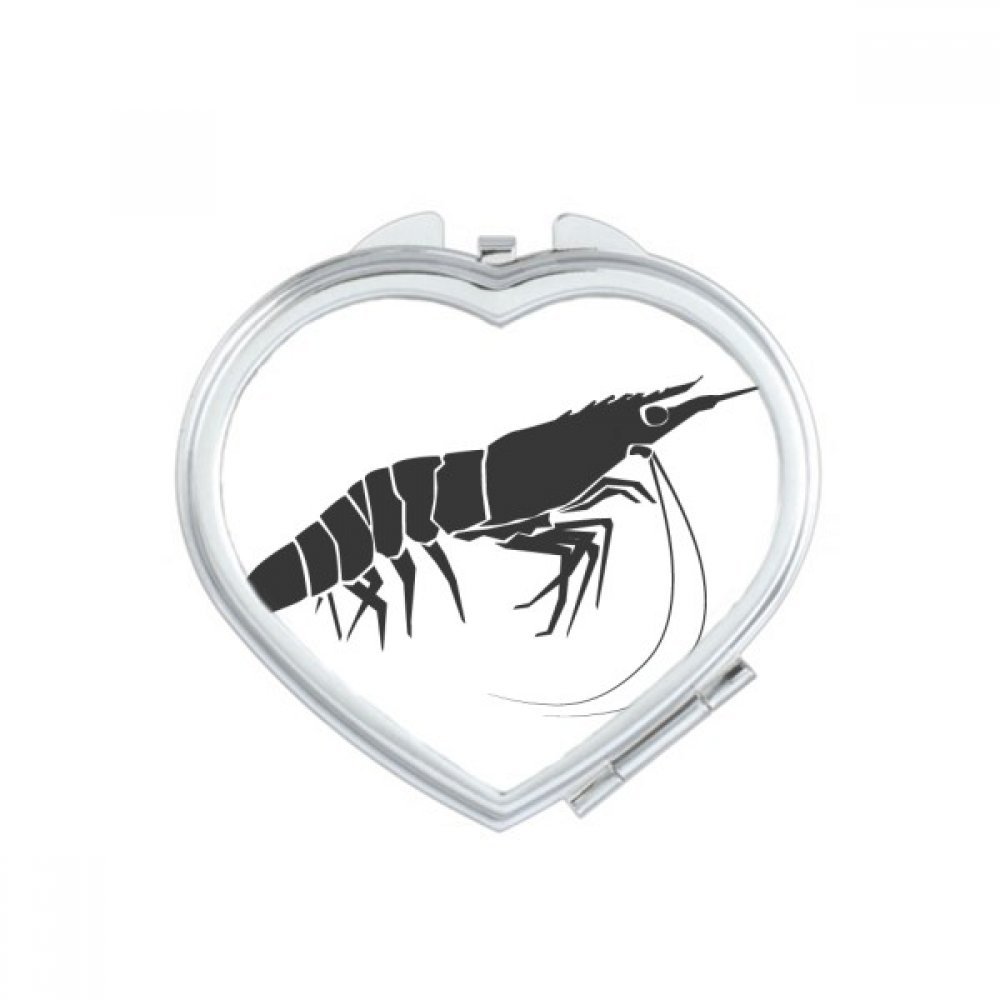 Miroir de Poche Cadeau Cute Motif Crabe Noir Organisme Marine