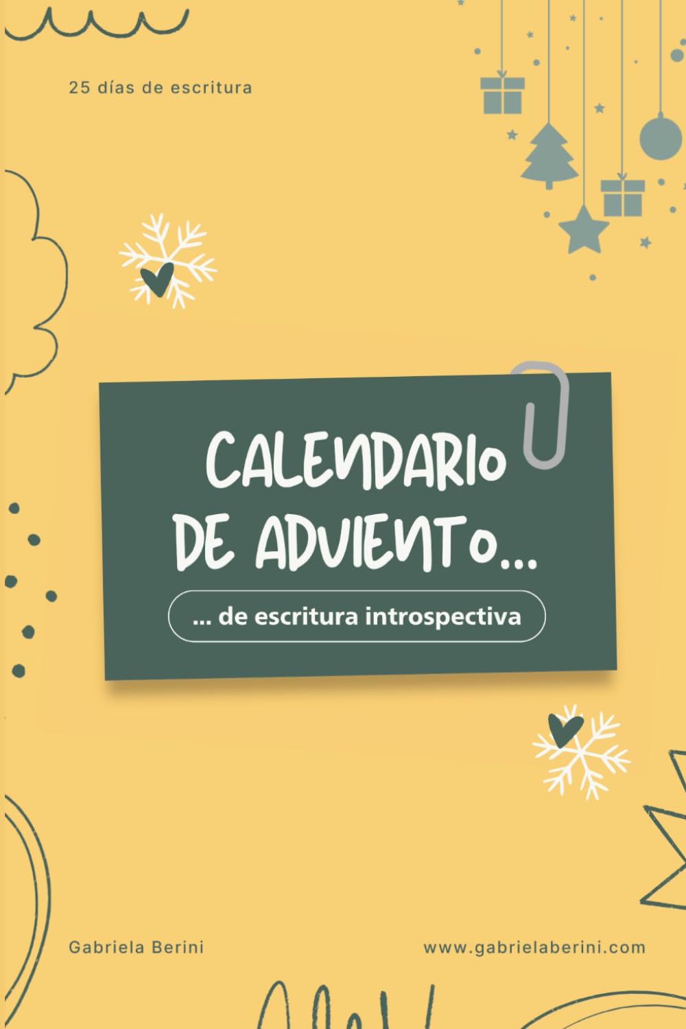 Calendario de Adviento de escritura 2025