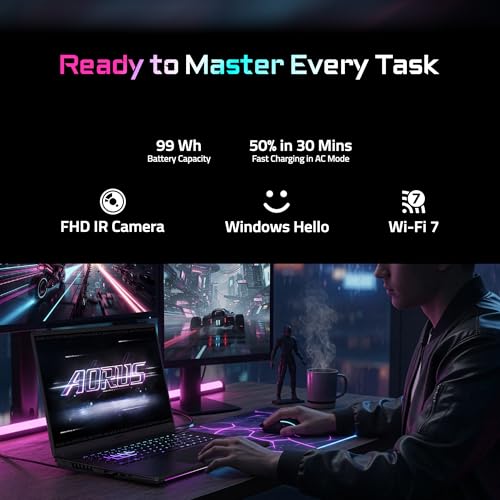 Image of GIGABYTE - AORUS Master 16 GEN 2 Gaming Laptop - 240Hz 2560x1600 OLED - NVIDIA GeForce RTX 5080 - AMD Ryzen 9 9955HX3D - 1TB SSD - 32GB DDR5 RAM - Windows 11 Home AD - 5 Black