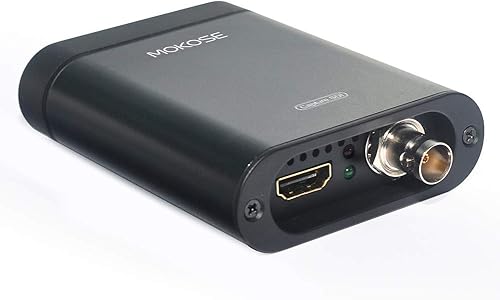 MOKOSE Tarjeta de captura de video USB3.0 HDMI/SDI para Windows, Linux, OS X (Mac) HD Loop Thru Game Dongle Grabber Device 1080P 60fps UVC Free