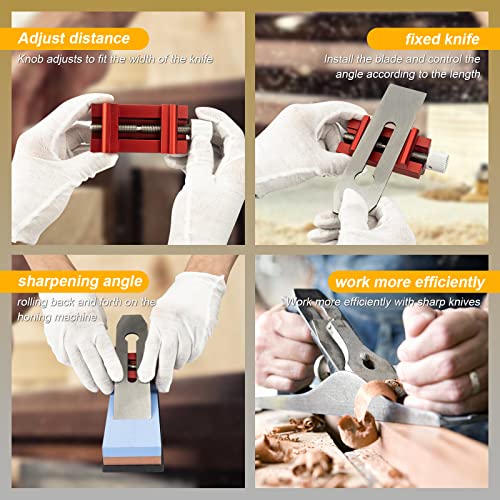 Snader Honing Guide Sharpener, Chisel Sharpener, Honing Guide For Chisels And Planes, For Chisels And Planes 0-2.55 Inch, Woodworking Tools And Accessories Red #TOP5