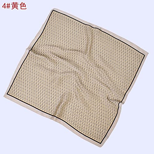 YOLAI Vintage Bandanas Head Scarf For Women Large Square Silk Satin Hair Scarf Sleeping Wraps Neck Bandana3