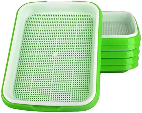 Plateau Culture Germes Plateaux Germination Graines BeGrit - Lot De 2 Avec Couvercle Pour Germes Maison Graine Haricot Vert