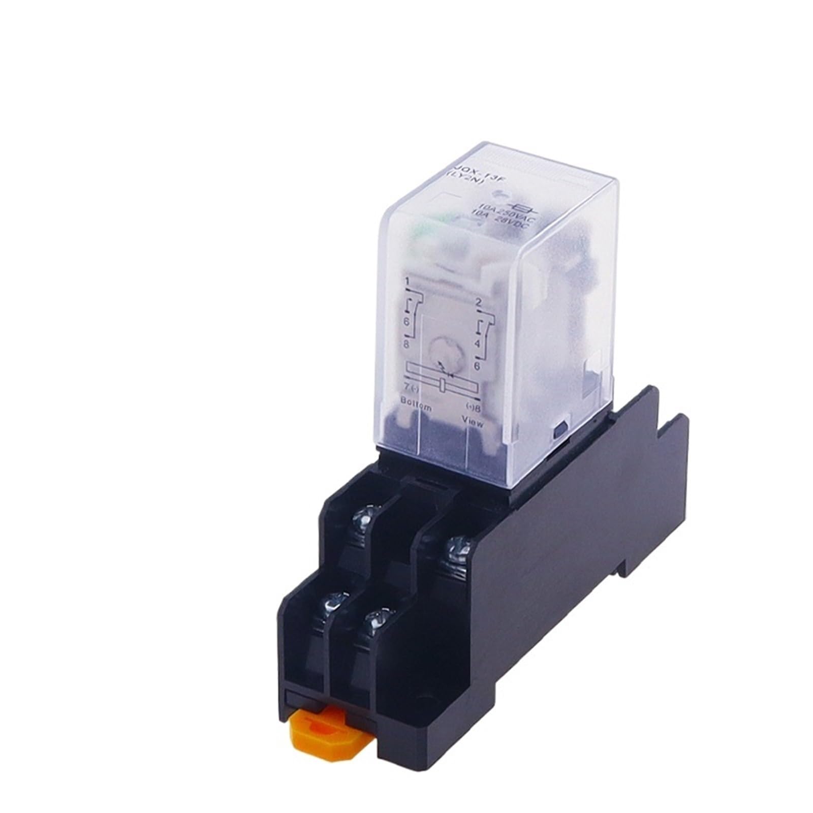 Relé de potencia de bobina de 220/240 V CA, 10 A, 8 pines, LY2NJ, HH62P, HHC68A-2Z, JQX-13F, con base de zócalo(DC,48V)