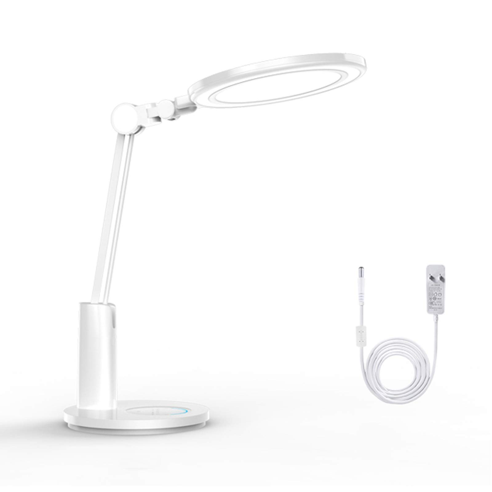 Lámpara Escritorio LED Lámpara de escritorio de 18W LED con 216 cuentas de lámparas de espectro completo Lámpara de oficina regulable con toque / Temporizador Función Modernas lámparas de escritorio i