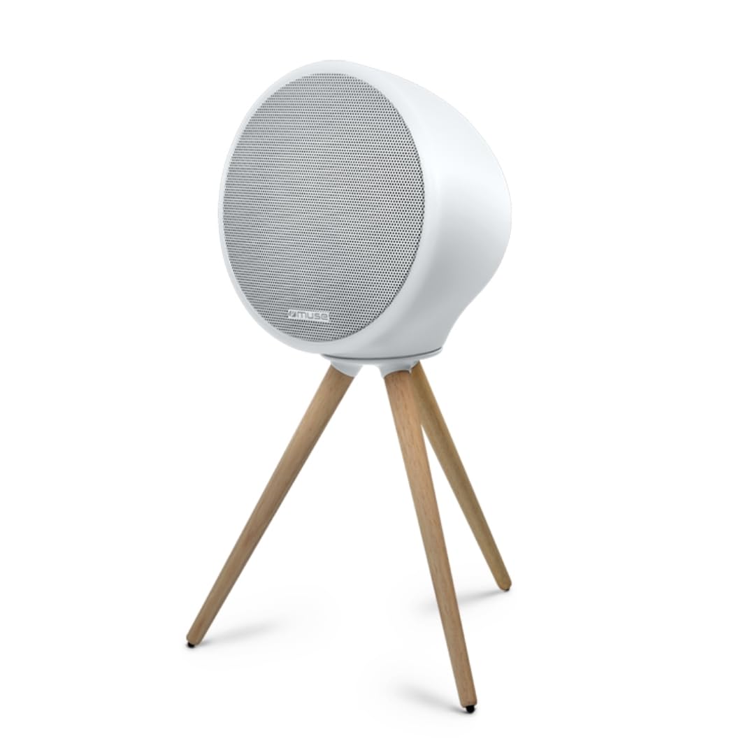MUSE ML-655 BT | Portable Hi-Fi Speaker with Magnetic Tripod and Ambient Light (RGB) | Bluetooth | Large 6600mAh Battery