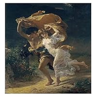 Amazon.co.jp: 防水キャンバスプリント カップル西洋油絵ポスターと