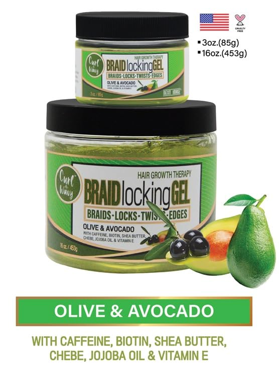 Amazon.com : NEXT IMAGE - Braid Locking Gel [Olive & Avocado] 3oz