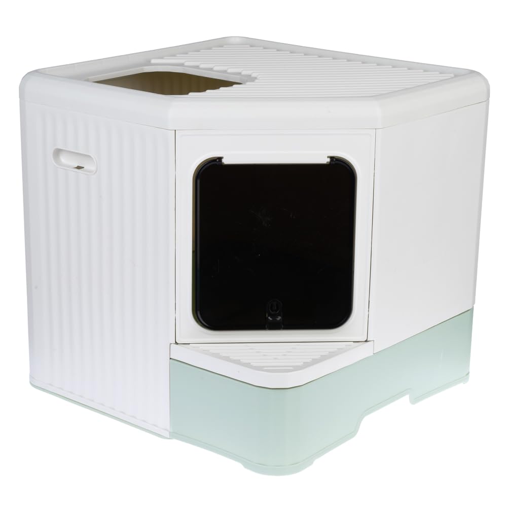 Inodoro Hop-In de plástico ecológico | con entrada superior y frontal | con bandeja inferior extraíble y rejilla | Dimensiones: 50,8 x 53 x 52 cm