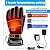 IFWATER Heated Gloves for Men Woman Rechargeable Battery Electric Heated Gloves for Sailing Skiing(3.7V Gloves-Button, L)