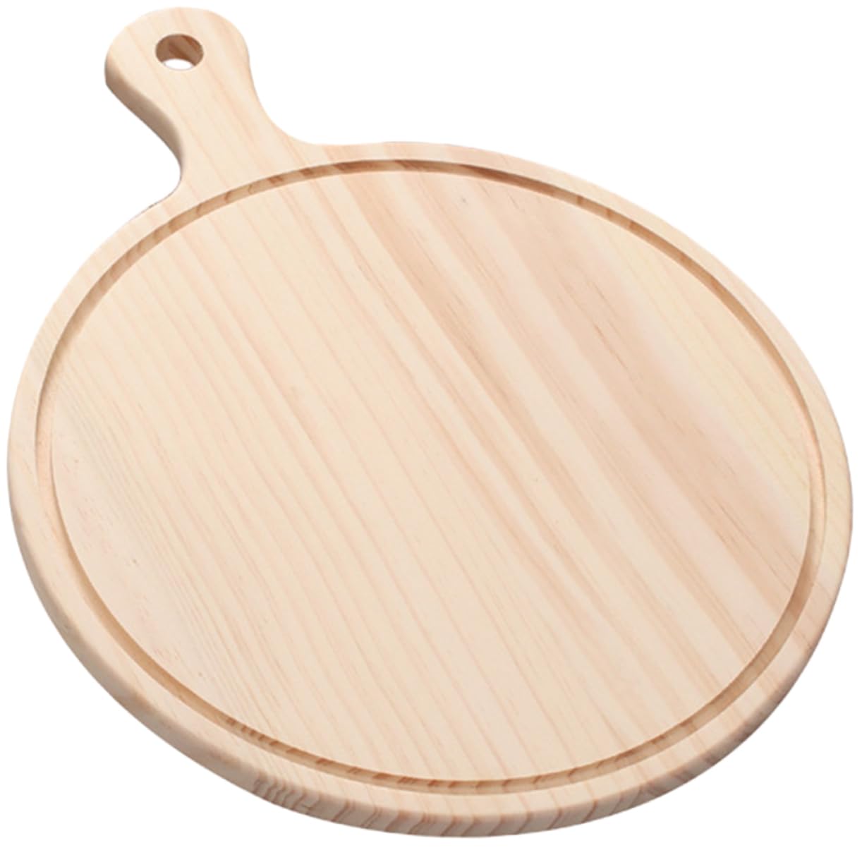 Alipis Wooden Pizza Peel with Handle Food Tray for Serving Snacks Pizzas Kitchen Utensil for Home Canteens and Restaurants Natural Wood Pizza Board