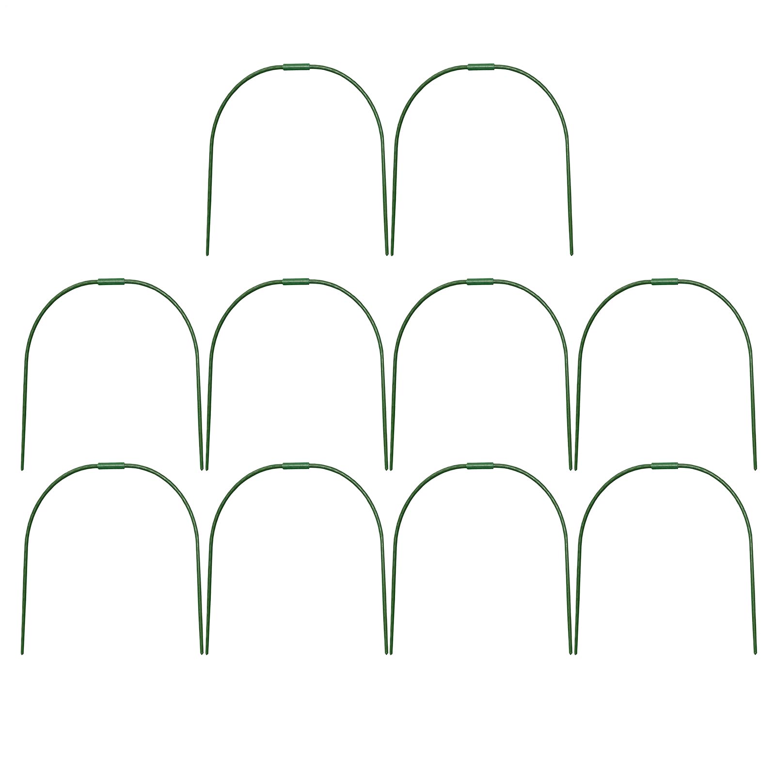 Aro para Cubierta de Hileras Túneles De Cultivo para Huertos | 10 Piezas Protección Heladas Crecimiento Plantulas Cultivo