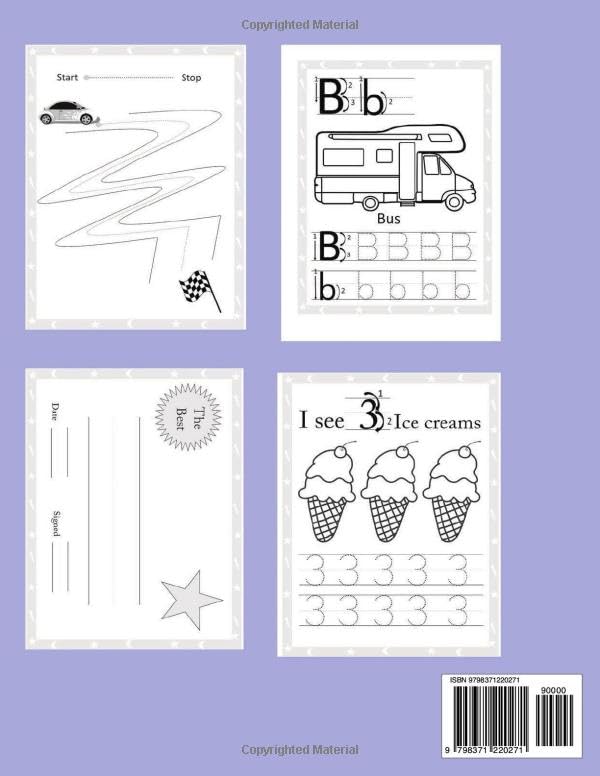 Miniatura 2 de letter tracing books for autistic kids Learning To Write Alphabet, Numbers and Line Tracing. Handwriting Activity Book For Autistic Kids.