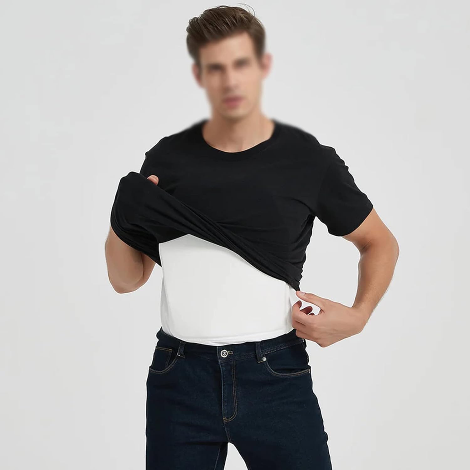 Generisch Kugelsichere Weste IIIA Level Verdeckbare Schutzkleidung, weiches Anti-Kugel-T-Shirt Arbeitskleidung für Den Persönlichen