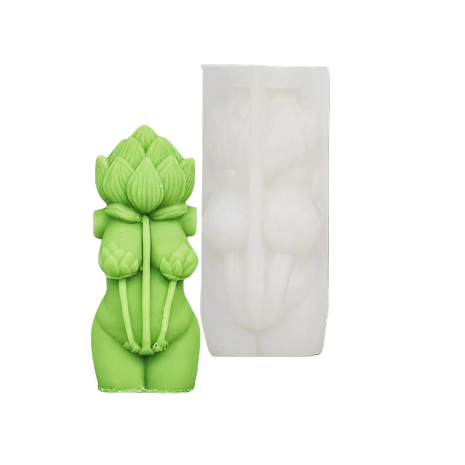 Yhplxyuus Body Silicone Plaster Molds Rose Mushroom Body Scented Molds Castings Ornament Human Rose Mushroom Silicone Plaster