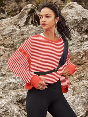 Image of Panadila Womens Open Back Workout Tops Long Sleeve Shirts