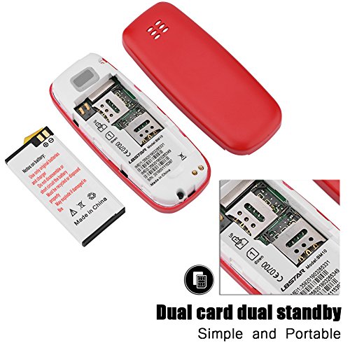 Image of Galaxy Star Electronics Smallest Keypad Mini Mobile Phone Dual Sim 4 G Support Light Weight - Red