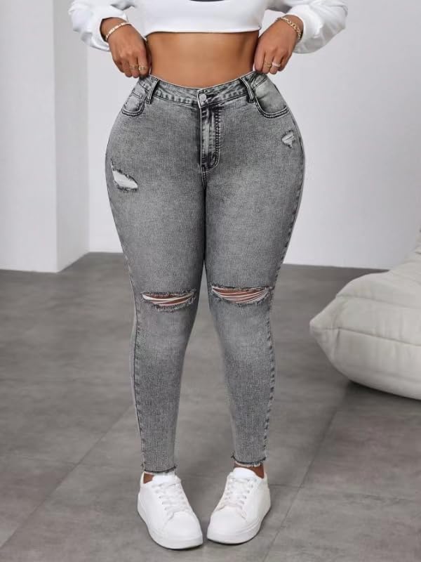 Womens High Waist Stretch Jeans Bell Bottom Jeans Push Up Butt Lifting Skinny Denim Pants2