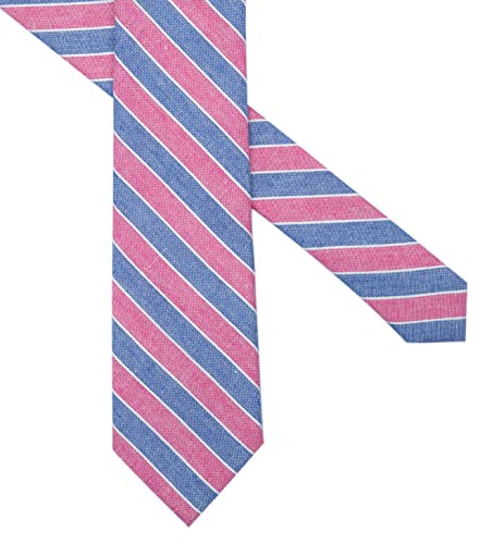 Image of BELLUNO Men's 2.5 inch Skinny Solid Cotton Linen Ties