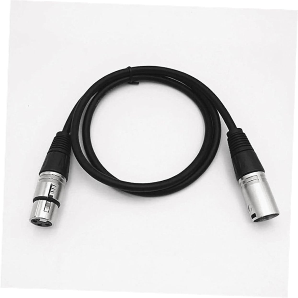 POPETPOP Cavo Audio Xlr Maschio Sicura per Microfono e Mixer Trasmissione con Connettori per Registrazioni Performance Nero