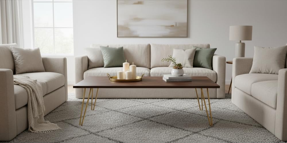 APRODZ Mango Wood Juan Stylish Coffee Table for Living Room | Center Table for Home | Brown Finish-image-10