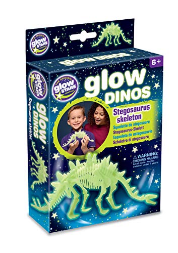 The Original Glowstars Company Glow-in-The-Dark Dinos Esqueleto Modelo, Stegosaurus