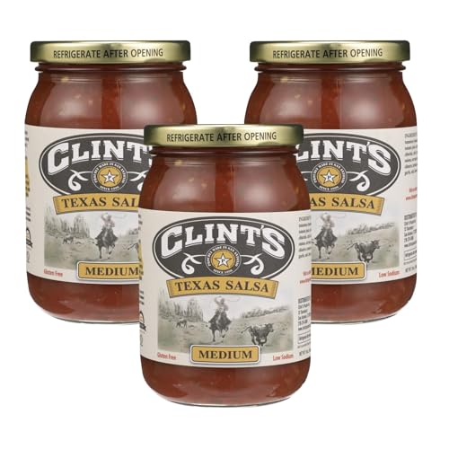 Clint’s Texas Salsa, Medium Heat, 16 oz – Fresh Chunky