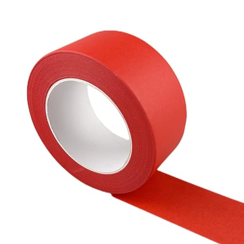 Miniatura 2 de Cinta de Enmascarar Roja Ancha de 2 Pulgadas, Cinta de Pintor Roja para Hogar, Oficina, Papelería Escolar, Arte DIY, Manualidades, Etiquetado (2