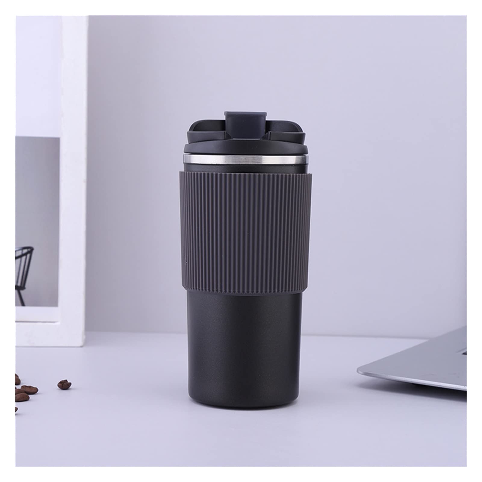 MRKU rutschfeste Kaffeetasse, tragbar, für den Mehrzweckgebrauch, fürs Auto, für Fitness, Laufen, Fitnessstudio, Sport, Wasserflasche