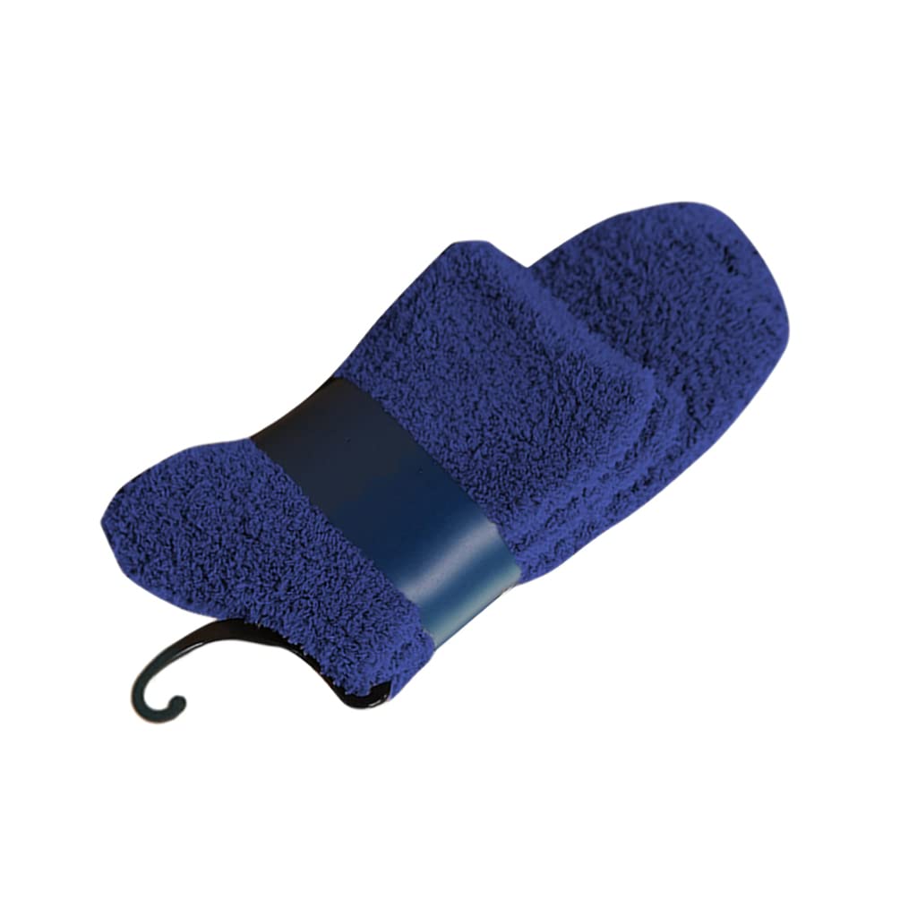 Kesyoo Men's Blue 3 Pairs Solid Color Soft Fluffy Slipper Socks Fuzzy Thicken Warm Coral Fleece Home Sleeping Stocking For Winter - Size (Blue) Socks Supplies
