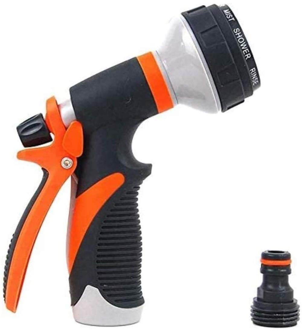 Pistola pulverizadora de agua de alta presión, boquilla de latón, manguera de jardín, para riego de coche/jardín