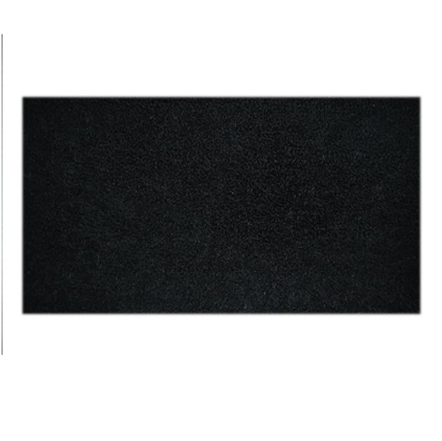 Genérico Felpudo de Coco Gris o Negro 23 mm (Negro, 60 x 100 cm. 23 mm)