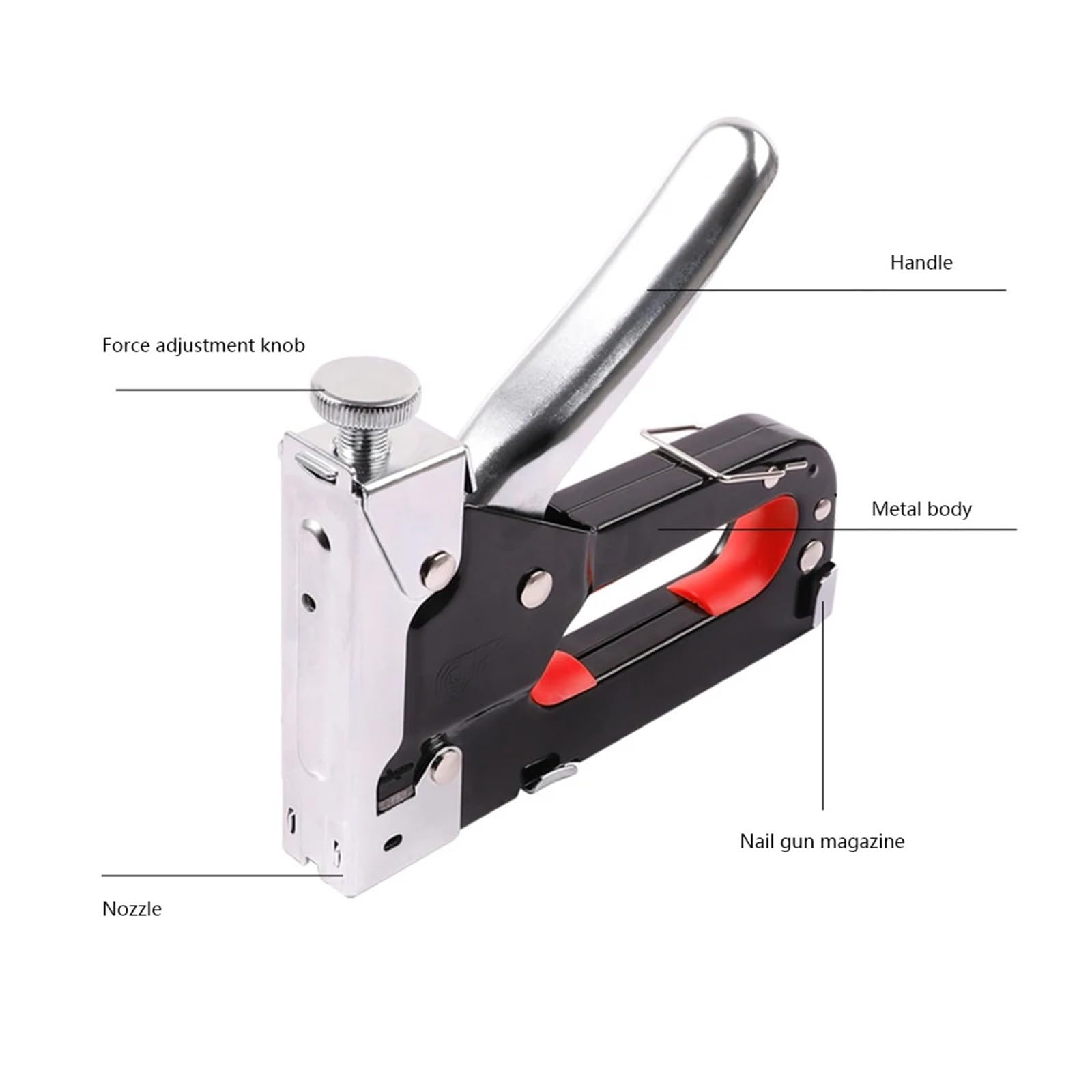 3 W 1 Pistolet Do Gwoździ DIY Meble Budowlane Zszywacz Tapicerka Wielofunkcyjny Home Decor Narzędzie Stolarskie Wydajne Dokładne Zszywanie