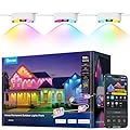 Govee Permanent Outdoor Lights Prism, 150ft with 54 Triple-Color Lighting Heads, 100+ Scene Modes, Up to 60lm for Outdoor Decor, IP68 Waterproof, Works with Alexa, Google Assistant & Matter, White