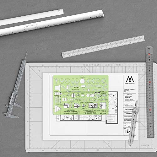 Image of Pacific Arc Template: Electrical Graphic Symbols, 117 Openings 5 inch x 7 inch