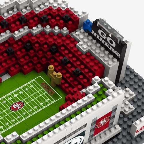 Image of FOCO NFL Unisex-Adult NFL Team Construction Blocks 3D Mini BRXLZ Stadium