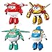 Produktbild Super Wings 5" Transforming Character 4 Pack | Supercharged Jett, Golden Boy, Tony und Tino, Spielzeug für 3+ Jahre alte Jungen und Mädchen, Mehrfarbig