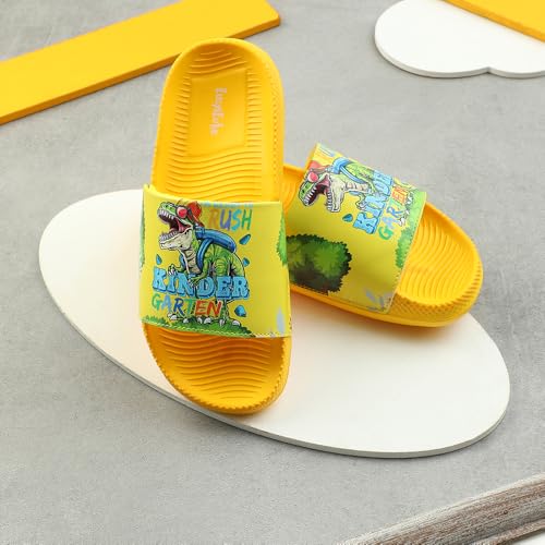 Image of Liberty Lucy & Luke CONNER-2E Casual Printed Slides Slipper For Kids With EVA Sole | Comfortable PU Outsole | Cushioned Footbed | Lightweight and Trendy Design | Stylish Footwear