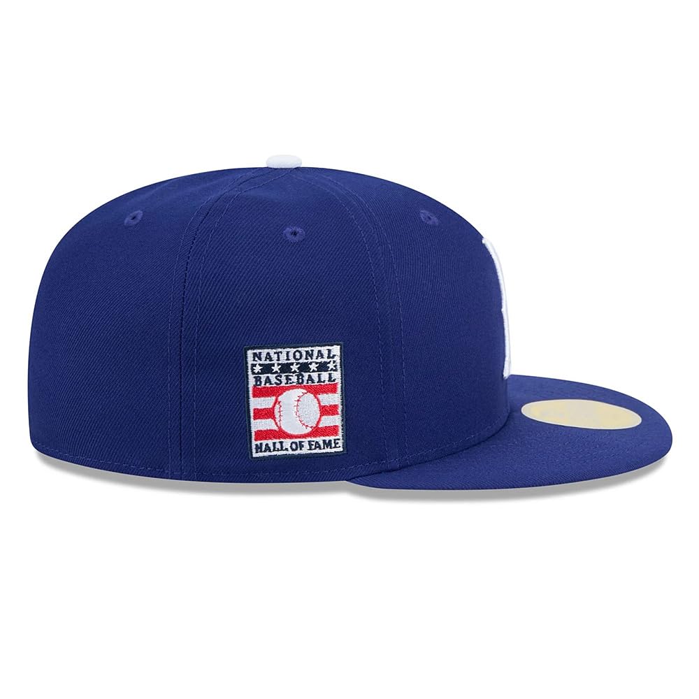 New Era LA Brooklyn Dodgers 59FIFTY Cooperstown Hall of Fame Side Patch Cap Fitted Hat