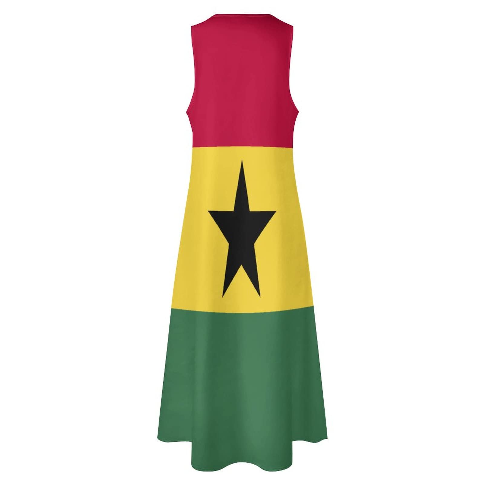 Amazon.com: Adugen Origei Ghana Flag Long Dress Dress Ladies Casual Fashion  Body Dress for Women XL : Clothing, Shoes & Jewelry